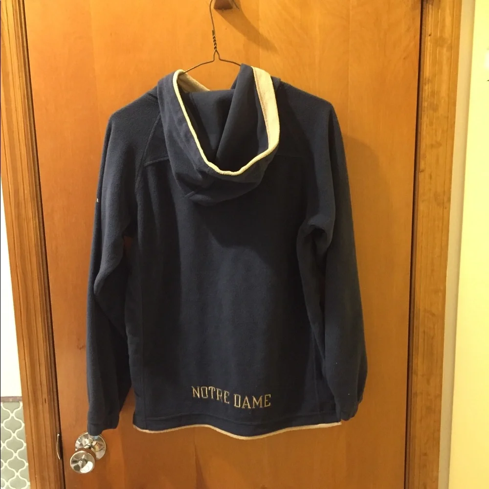 Columbia Notre Dame Embroidered Hoodie Youth Large - Picture 2 of 8